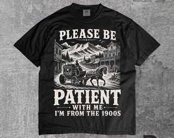 Eu sou dos anos 1900, camiseta engraçada de aniversário, camiseta retrô com piada sobre a velhice, camiseta com humor para pai e avô, camiseta vintage com estampa engraçada.