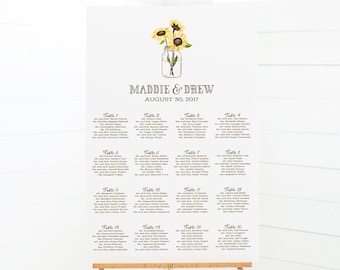 Mason Jar Seating Chart