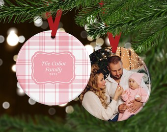 Personalized Family Photo Ornament | Unique Christmas Gift Idea for Parents or Grandparents