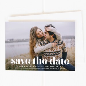 Modern Save the Date, Photo Save the Date, Wedding Save the Date, Printable Save the Date, Save the Date Postcard, Save the Date Magnets
