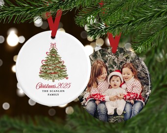 2025 Photo Christmas Ornament | Annual Family Keepsake | Personalized Gift or Stocking Stuffer