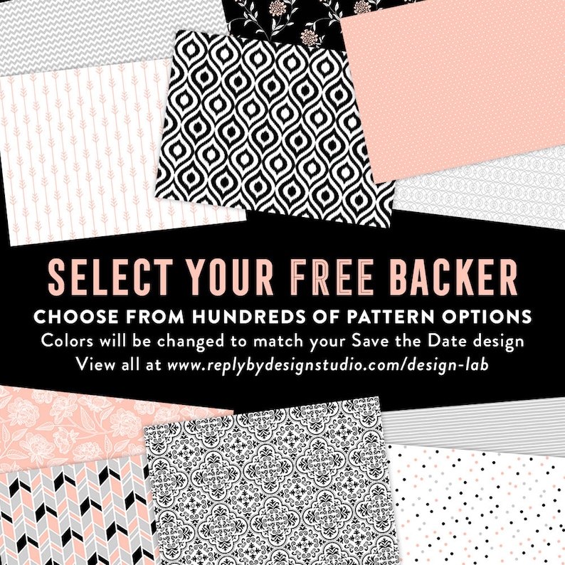 Calligraphy Save the Dates Calligraphy Save the Date Magnet Black and White Save the Dates Printable Save the Date Stripe Save the Dates
