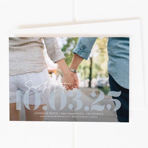 Photo Wedding Save the Date, Printable Save the Date, Save The Date Cards with Envelopes, Save the Date Postcard, Save the Date Magnets, PDF