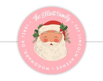 Christmas Card Address Labels | Personalized Stickers for Holiday Envelopes and Invitations