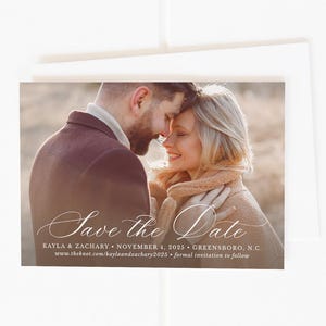 Elegant Save the Date, Photo Save the Date, Wedding Save the Date, Printable Save the Date, Save the Date Postcard, Save the Date Magnets