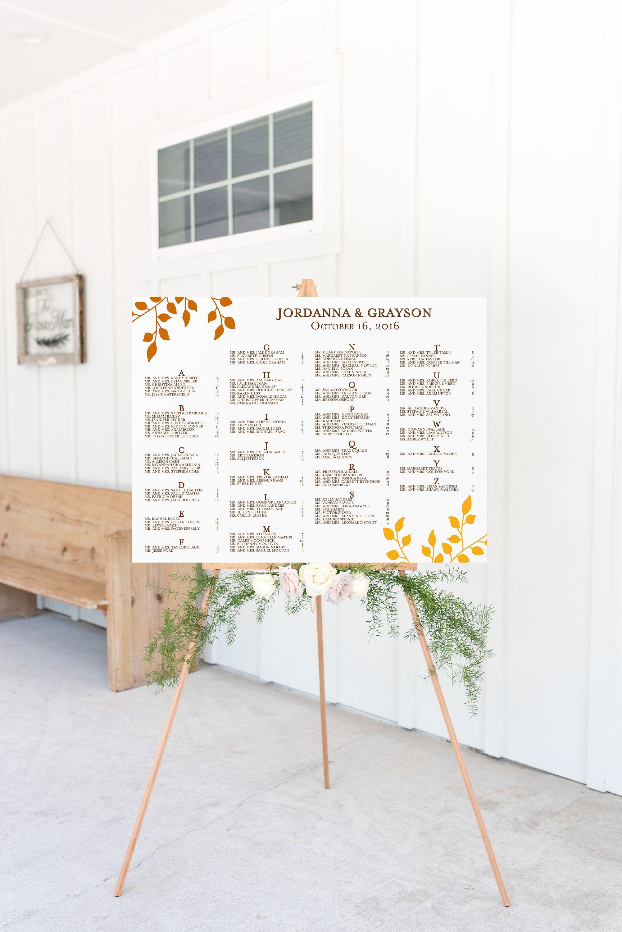 Landers Seating Chart