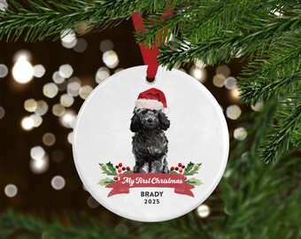 Goldendoodle First Christmas Ornament, Dog Christmas Ornament, Personalized Dog Ornament, Pet Christmas Ornament, Christmas Gifts for Pets