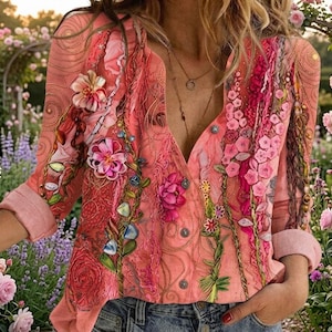 3d Floral Tops - Etsy