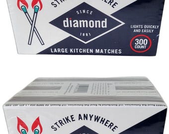 Diamond Strike Anywhere Matches 300 Count x 6 Boxes Total 1800ct