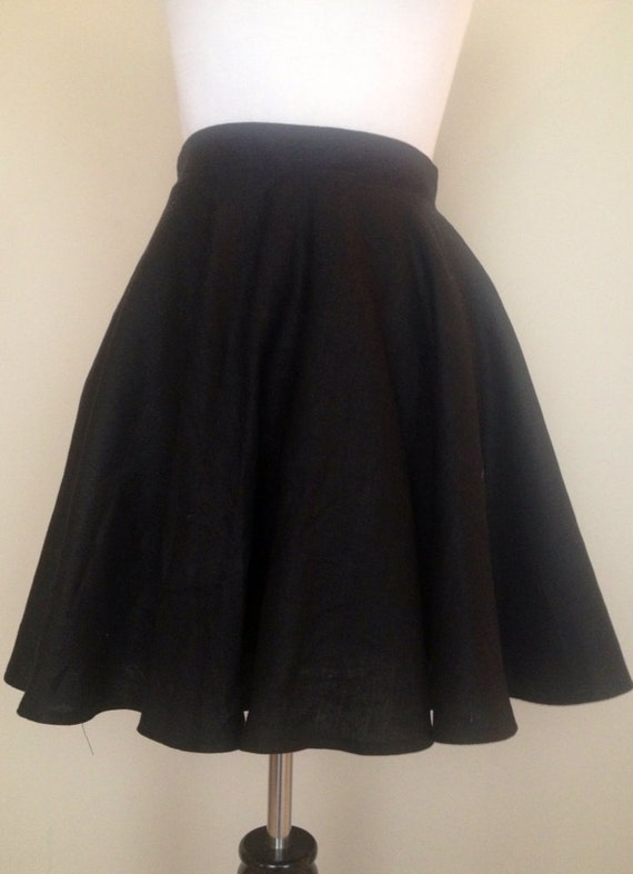 Items similar to Full Circle Mini Skirt High Waist Mini Skirt High ...