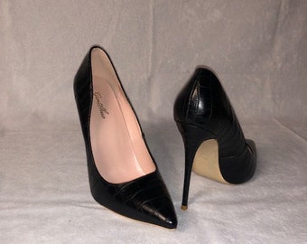 GORGEOUS faux croc STILETTOS!!
