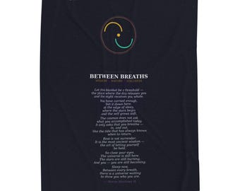 Between Breaths Cosmic Velveteen Blanket