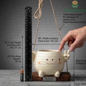 2-teilige selbst absorbierende Wasser hängende Pflanztöpfe verdickter Hydroponischer Blumentopf für Gartenbodenkultivierung