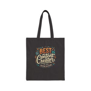 TikTok Shop Creator Tote | Canvas Shopping Bag with Logo