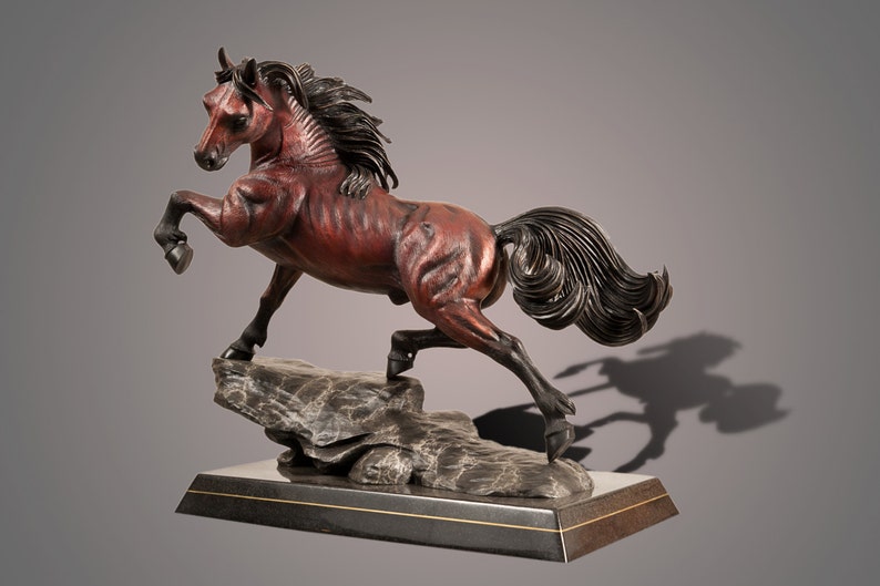 Bronze Horse Figurine Sculpture The Stallion Art Limited Edition Signed and Numbered by Barry Stein image 1