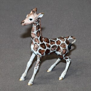 Bronze Giraffe Baby Figurine Sculpture Art Limited Edition Signed and Numbered