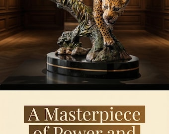 Jaguar Bronze Sculpture: "The Jaguar" by Barry Stein, Limited Edition