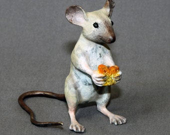 Bronze Mouse Figurine Statue Sculpture Mice Art Limited Edition Signed Numbered