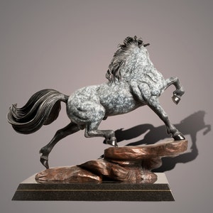 Bronze Horse Figurine Sculpture The Stallion Art Limited Edition Signed and Numbered by Barry Stein image 5