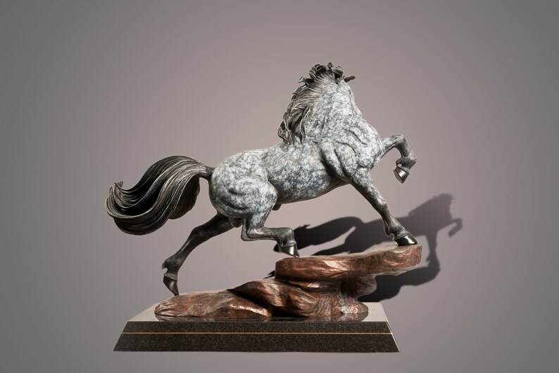 Bronze Horse Figurine Sculpture The Stallion Art Limited Edition Signed and Numbered by Barry Stein image 5