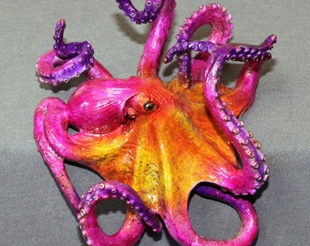 Bronze Octopus Figurine Statue "Olympus" Sculpture Aquatic Art / Limited Edition / Signed & Numbered