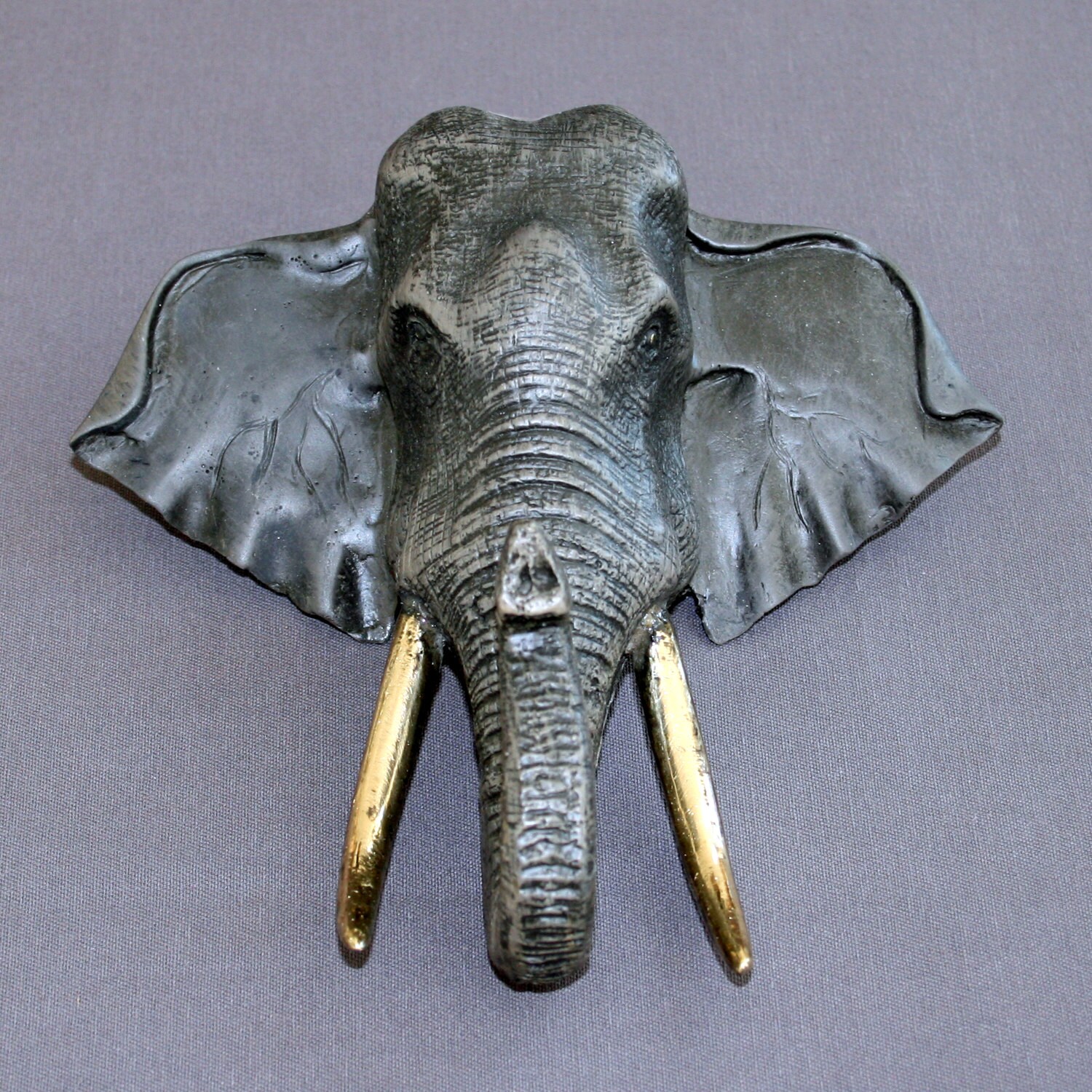 Bronze Elephant wall Hanging Figurine Statue Sculpture Art / Limited