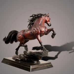Bronze Horse Figurine Sculpture The Stallion Art Limited Edition Signed and Numbered by Barry Stein image 2