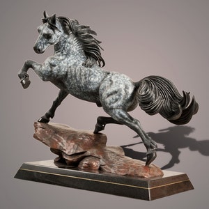 Bronze Horse Figurine Sculpture The Stallion Art Limited Edition Signed and Numbered by Barry Stein image 3