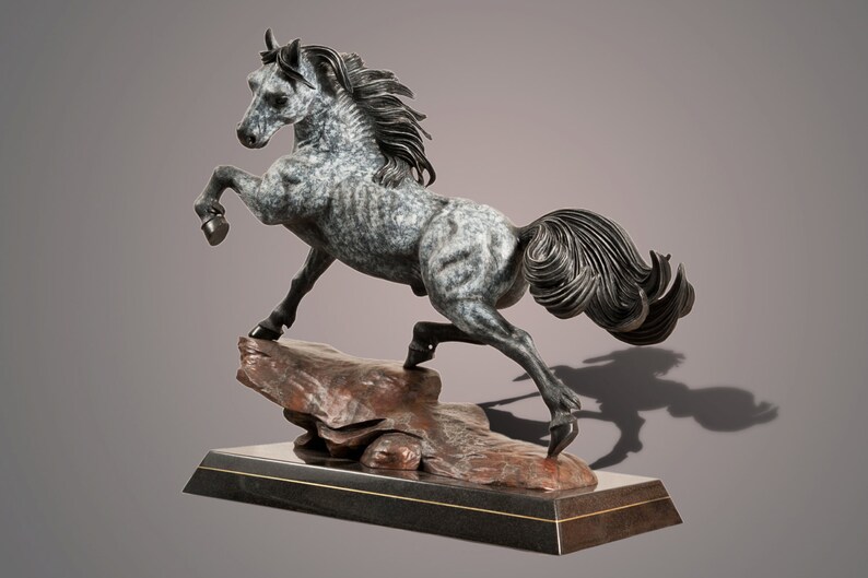 Bronze Horse Figurine Sculpture The Stallion Art Limited Edition Signed and Numbered by Barry Stein image 3