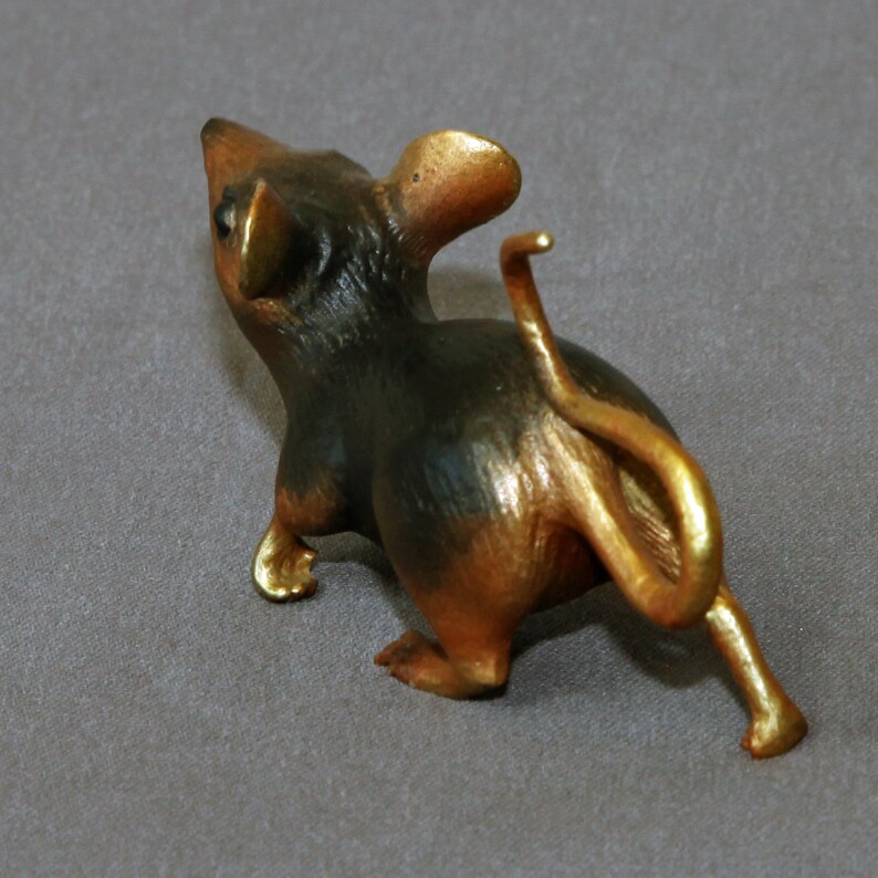 Bronze Mouse Figurine Statue Sculpture Mice Art Limited Edition Signed