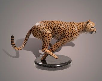 Bronze Cheetah Sculpture by Barry Stein - Limited Edition