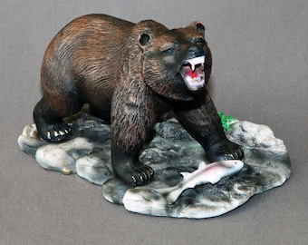 Bear Bronze "Sushi Garden" Figurine Statue Sculpture Art / Limited Edition Signed & Numbered / WONDERFLY DETAILED
