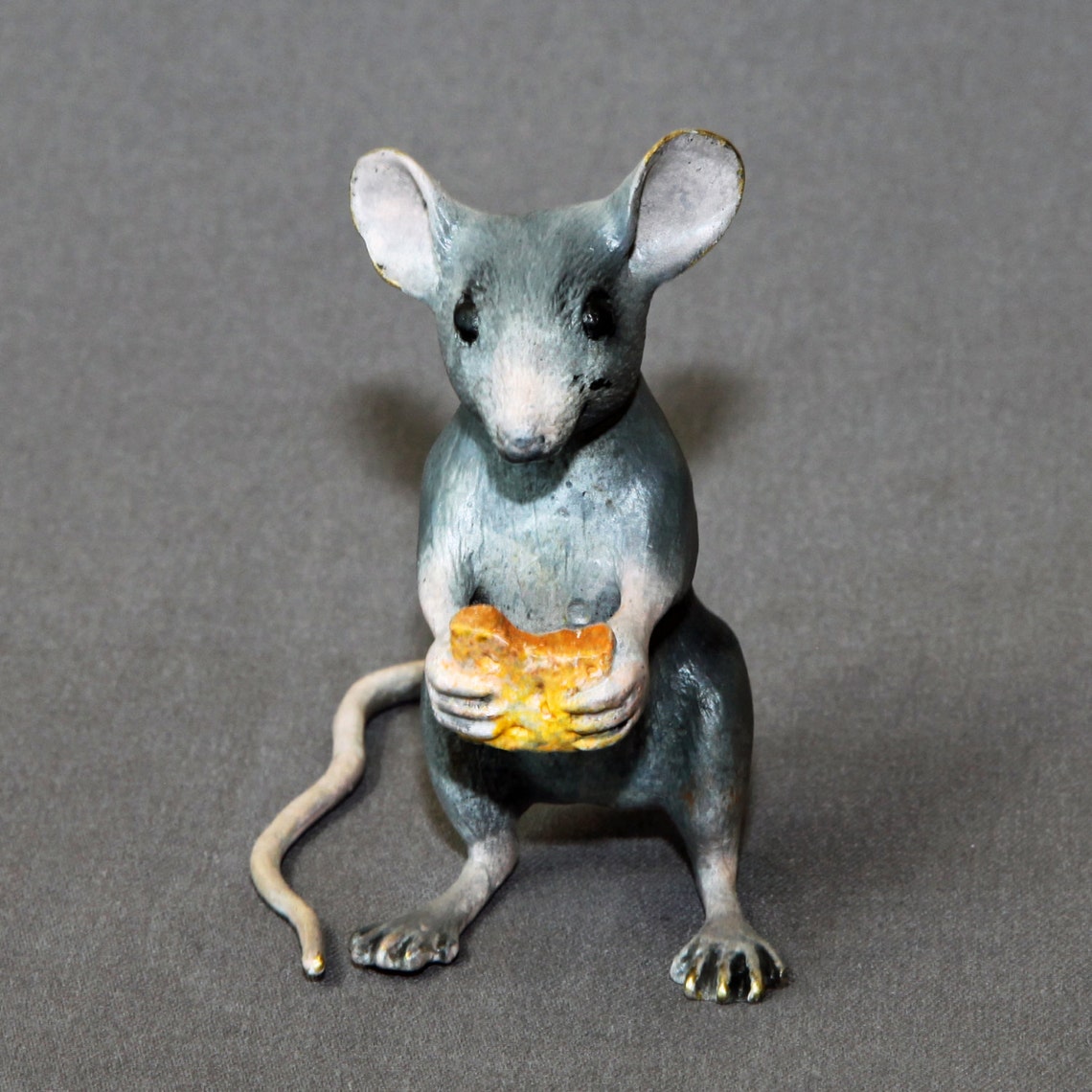 Bronze Mouse Mice Figurine Statue Sculpture Art Limited Edition Signed