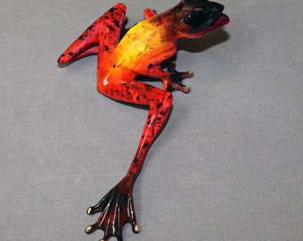 Bronze Frog Statue: "SAMSON" Limited Edition Amphibian Art