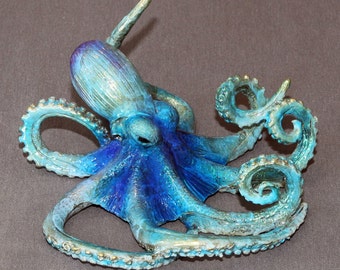 Octopus Bronze "Oscar Octopus" Figurine Statue Sculpture Aquatic Art / Limited Edition / Signed & Numbered