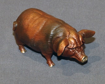 Bronze Pig Figurine Statue Sculpture Swine Art Limited Edition Signed Numbered