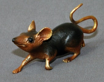 Bronze Mouse Figurine Statue Sculpture Mice Art Limited Edition Signed Numbered
