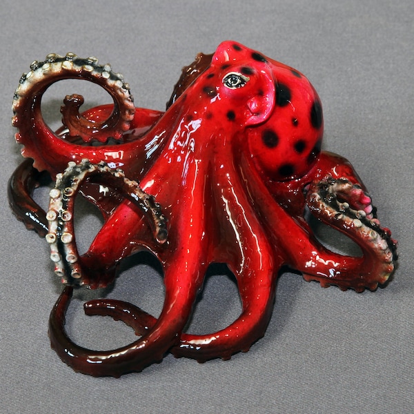 Octopus Bronze Figurine Statue Sculpture Aquatic Art  "Tammy"   / Limited Edition / Signed & Numbered