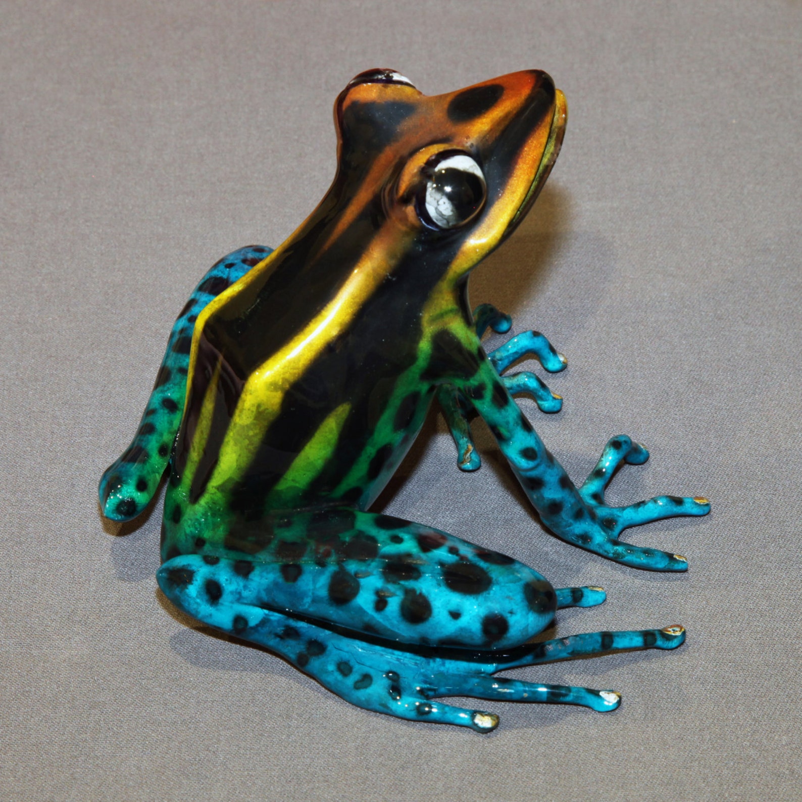 Frog Bronze darcy Frog BRONZE FROG Statue Figurine Amphibian Art