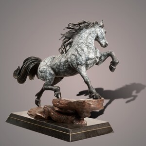 Bronze Horse Figurine Sculpture The Stallion Art Limited Edition Signed and Numbered by Barry Stein image 4