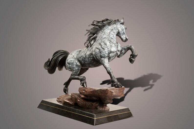 Bronze Horse Figurine Sculpture The Stallion Art Limited Edition Signed and Numbered by Barry Stein image 4