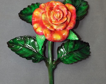 Rose Flower Bronze by Barry Stein