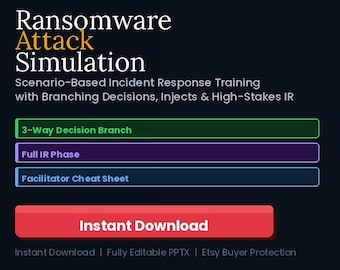 Ransomware Attack Simulation | Incident Response Tabletop Exercise | Cybersecurity Training | IR Scenario | Business Security Drill