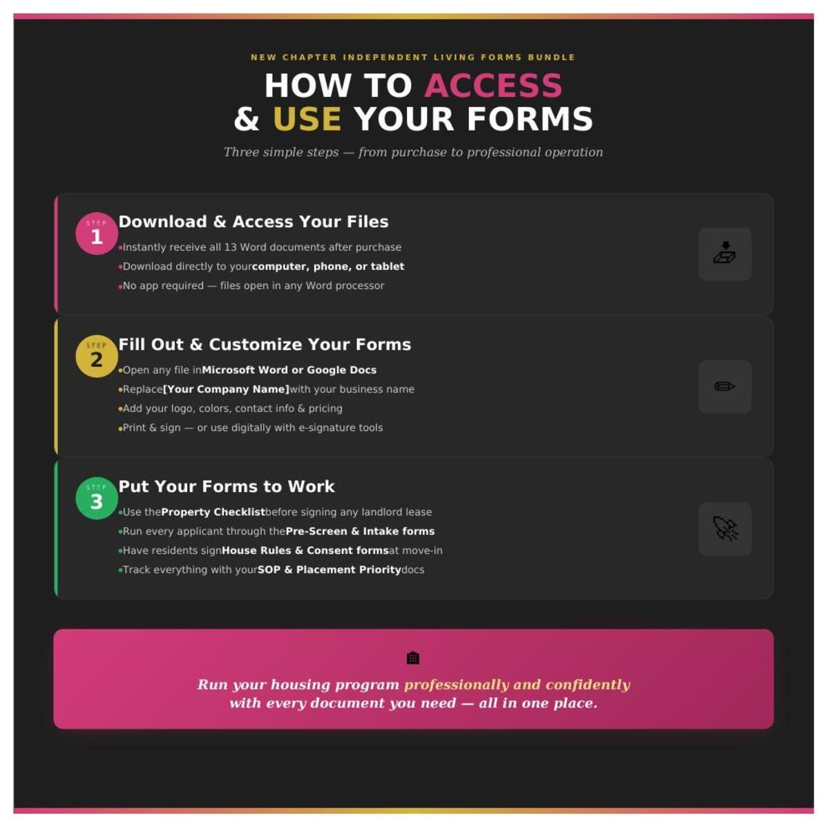 Shared Housing Forms Bundle - Etsy