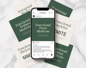 Functional Medicine Instagram Templates | Hormone Health Practitioner Content (Digital Download)