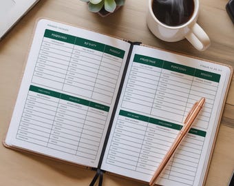 Functional Medicine Practitioner Business Planner | Clinical Tracker, Goals, Income (PDF)