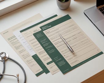 Functional Medicine New Patient Intake Forms Bundle | Health History, Hormone Review (PDF Download)