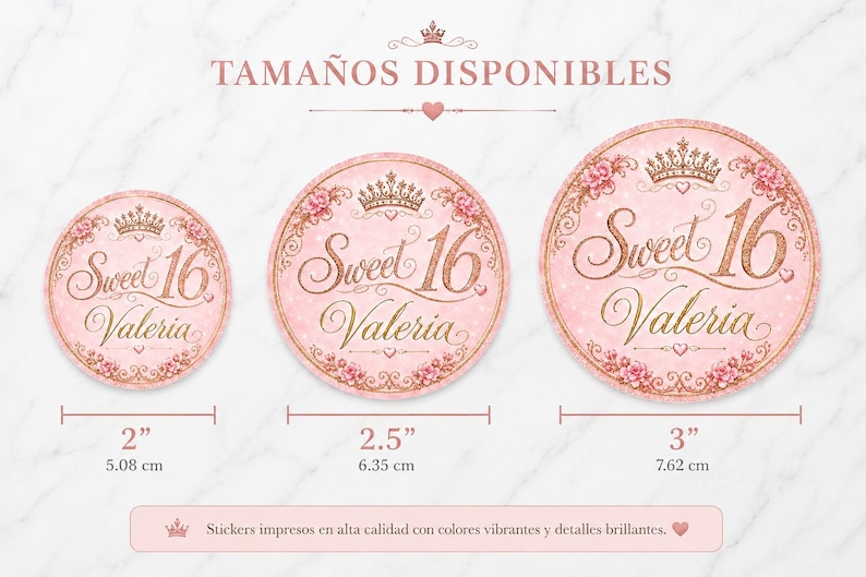 Sweet 16 Stickers for Party Favors, Personalized Birthday Stickers ...