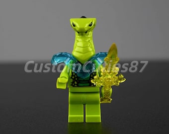 MOC Ninjago Lasha Minifigure – Bite Cycle Warrior of the Fangpyre Serpentine
