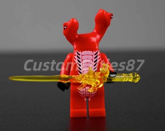 MOC Ninjago Fangdam Minifigure – Fangpyre Serpentine Bite Warrior Form